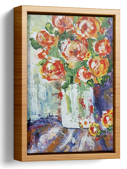 Original Floral Oil Painting 